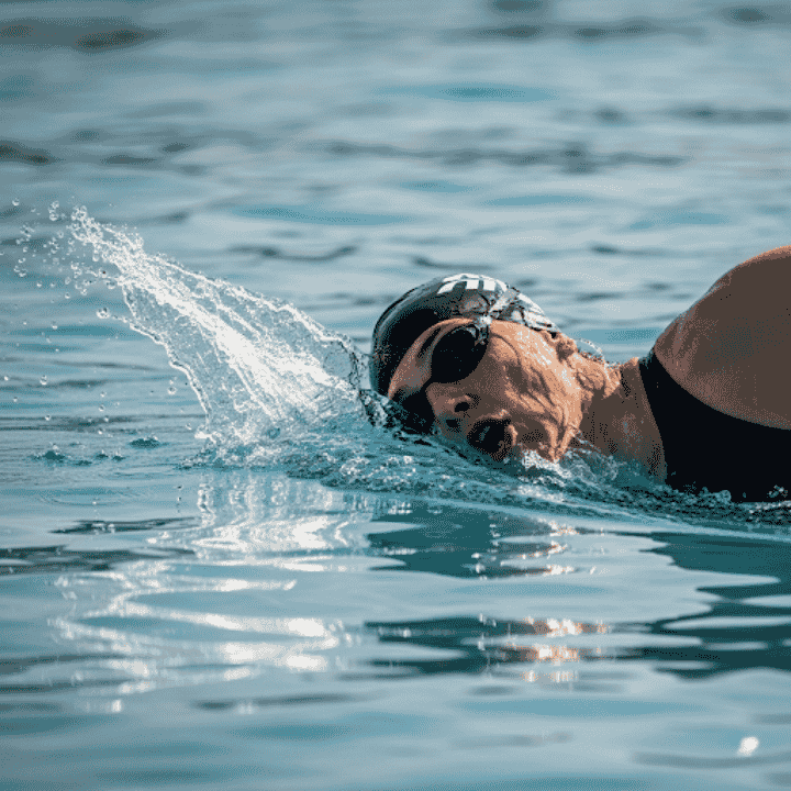 one goggle in, one goggle out