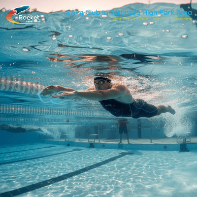 a swimmer finding their rhythm in the water