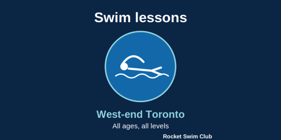 Rocket Swim Club recreational swim lessons in the Toronto for all ages and levels